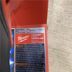 AS-IS Milwaukee FUEL 18V Lithium-Ion Brushless Cordless 8 in. HATCHET Pruning Saw (Tool-Only)