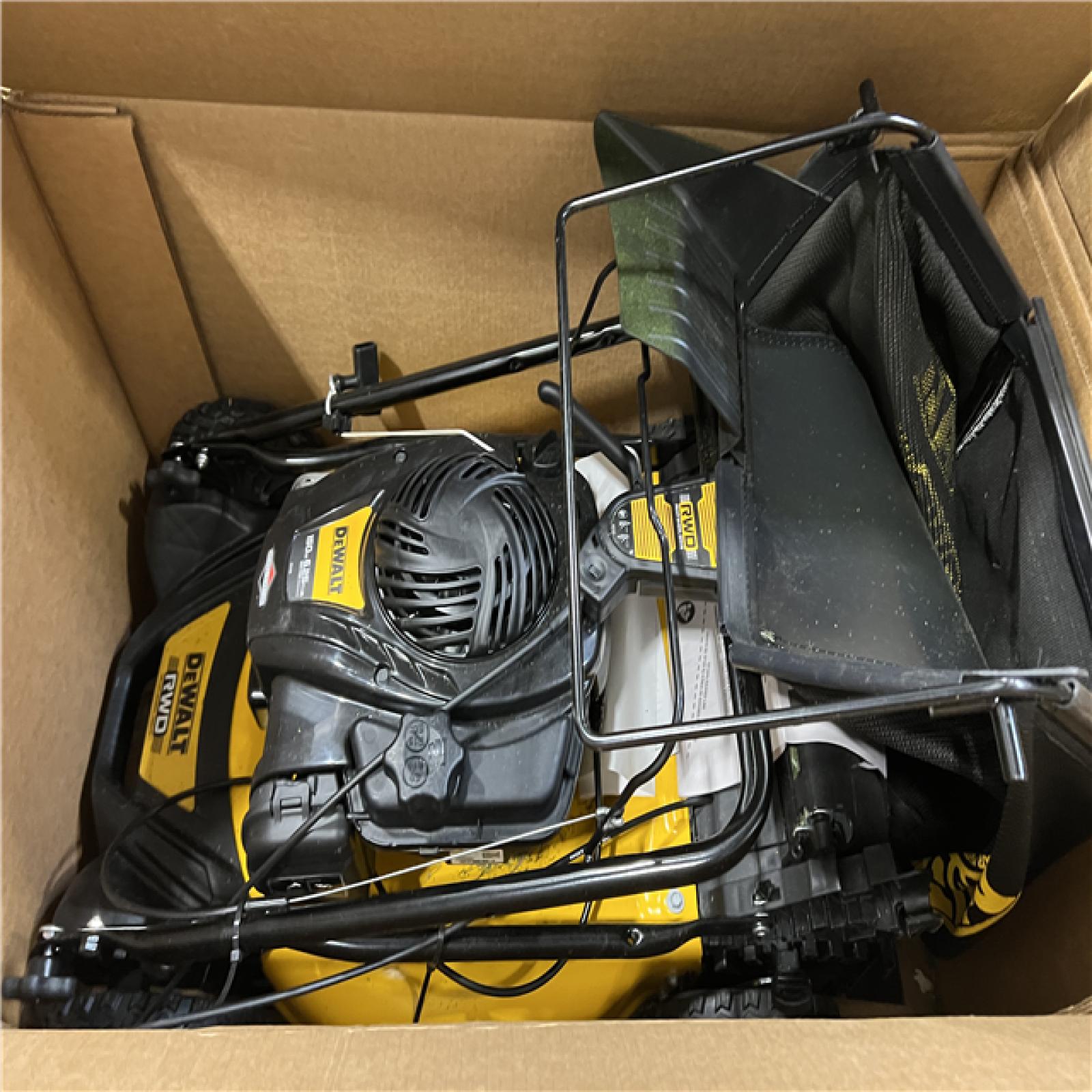Dallas Location - As-Is DEWALT 21 in. 150cc Briggs and Stratton 625ex Engine Rear Wheel Drive 2-in-1 Gas Self Propelled Walk Behind Lawn Mower