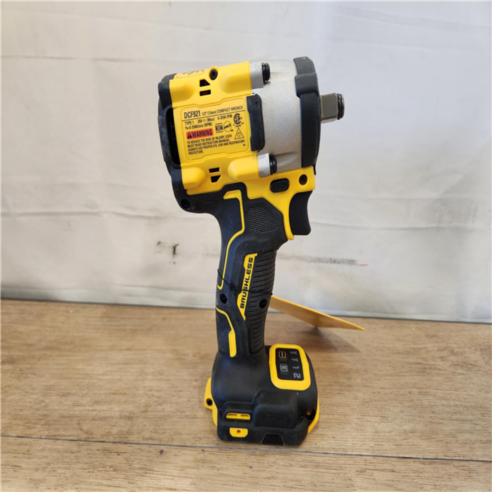 AS-IS- DeWalt 20V MAX ATOMIC 1/2 in. Cordless Brushless Compact Impact Wrench Tool Only