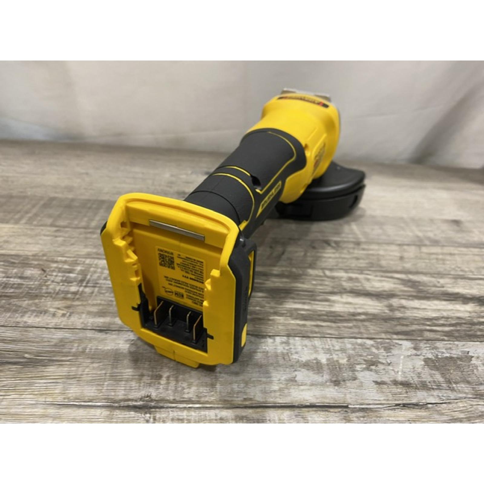 AS-IS DEWALT 20V MAX Cordless Brushless 4-1/2 in. Angle Grinder with Paddle Switch (Tool Only)
