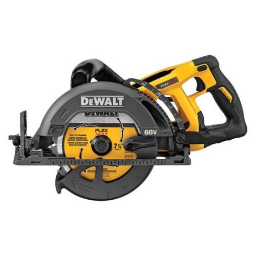 AS-IS DEWALT FLEXVOLT 60V MAX Cordless Brushless 7-1/4 in. Wormdrive Style Circular Saw (Tool Only)