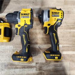 HOUSTON LOCATION - AS-IS DEWALT 2 TOOL COMBO KIT W/ (2) BATTERY & CHARGER