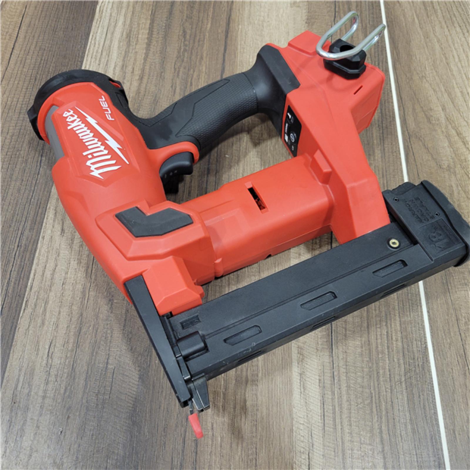 AS-IS MILWAUKEE FUEL 18-Volt Lithium-Ion Brushless Cordless 18-Gauge 1/4 in. Narrow Crown Stapler (Tool-Only)