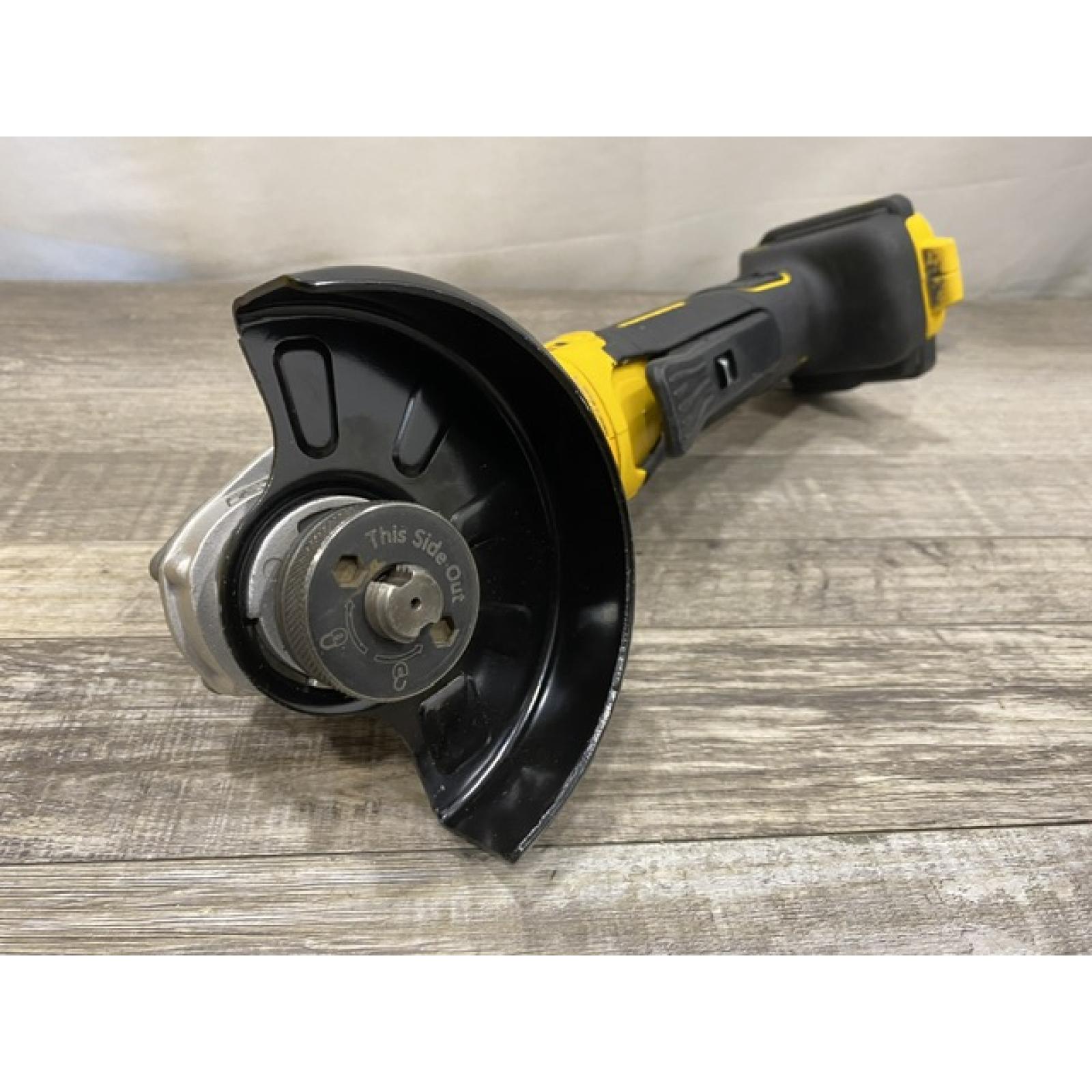 AS-IS DEWALT 20V XR Cordless 4-1/2. in. to 5 in. Variable Speed Angle Grinder (Tool Only)