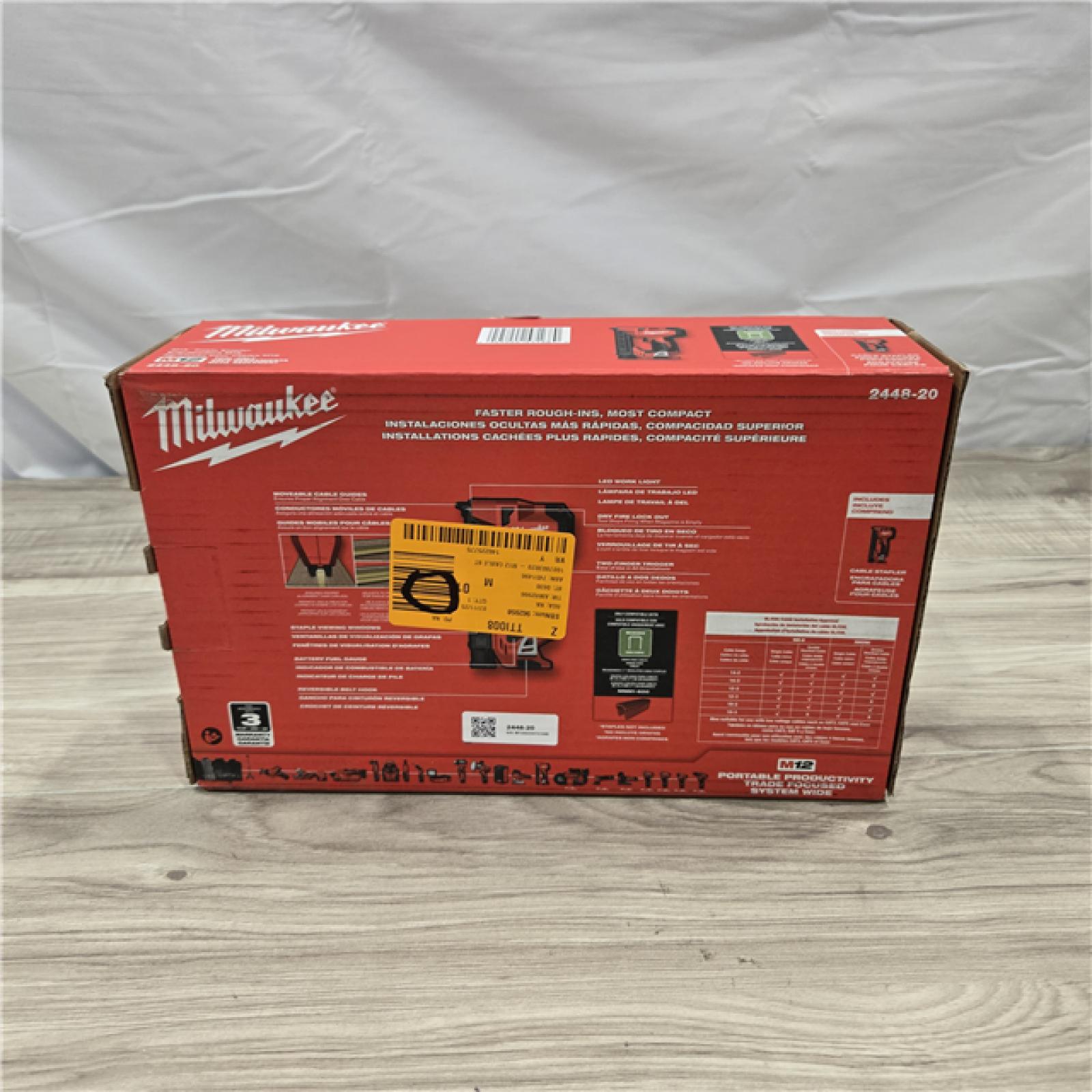 NEW! - Milwaukee M12 Cable Stapler (TOOL ONLY)