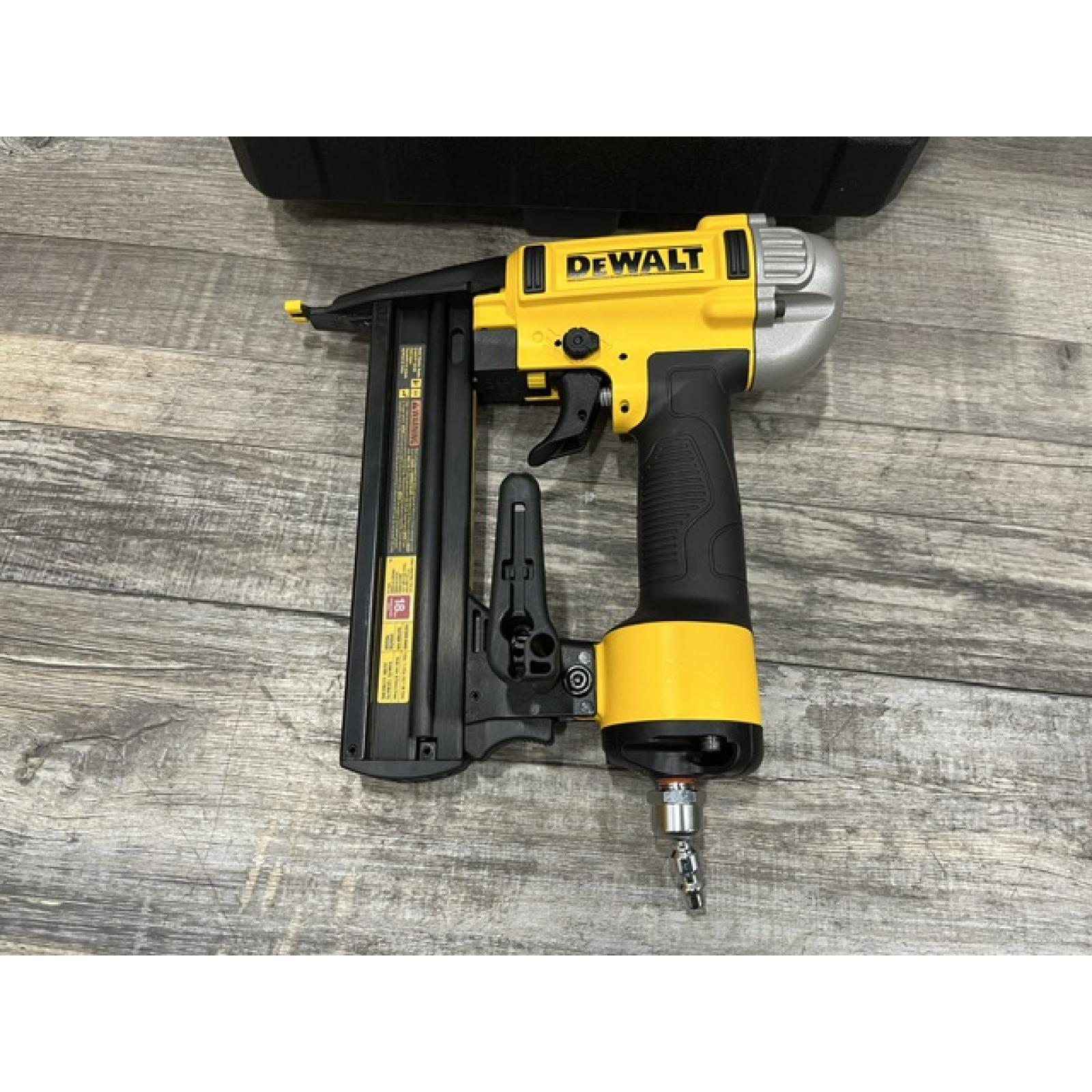 AS-IS DEWALT Pneumatic 18-Gauge 1/4 in. Crown Corded Stapler