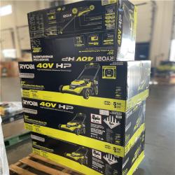 DALLAS LOCATION- AS-IS RYOBI 40V HP Brushless 21 in. Cordless Mower with 8.0 Ah Battery and Charger (4 UNITS)