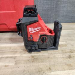 HOUSTON LOCATION - AS-IS Milwaukee-3632-21 M12 Green Beam Laser 360° 3-Plane Kit