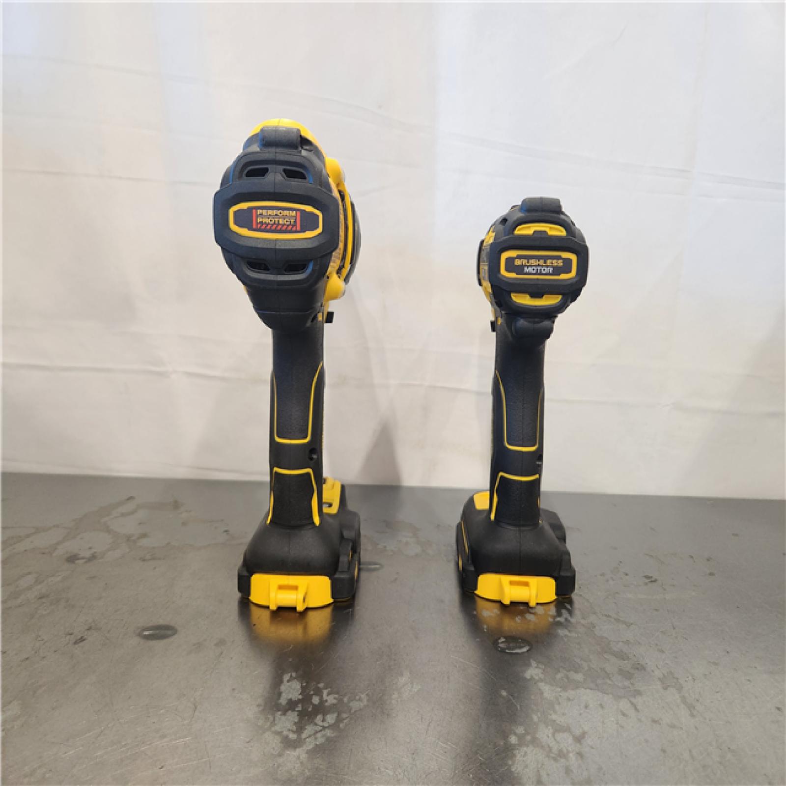 AS-IS- DEWALT 20V MAX XR 2-Tool Combo Kit with POWERPACK