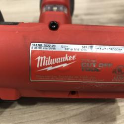 AS-IS Milwaukee M12 FUEL 12V Lithium-Ion Cordless 3 in. Cut Off Saw (Tool-Only)