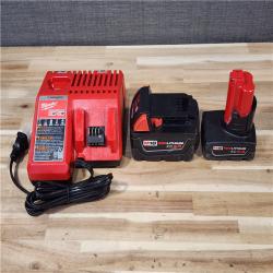 HOUSTON LOCATION - AS-IS MILWAUKEE 2 TOOL COMBO KIT W/ (2) BATTERY & CHARGER