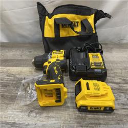 AS-IS DEWALT Atomic 20V Lithium-Ion Cordless Compact 1/2 in. Drill/Driver Kit