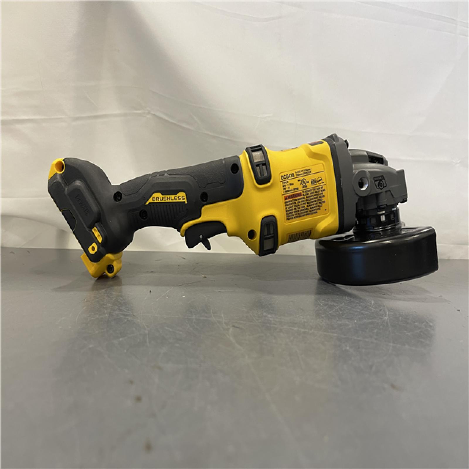 AS-IS - DEWALT 60V MAX Cordless Brushless 4.5 in. to 6 in. Small Angle Grinder with Kickback Brake (Tool Only)