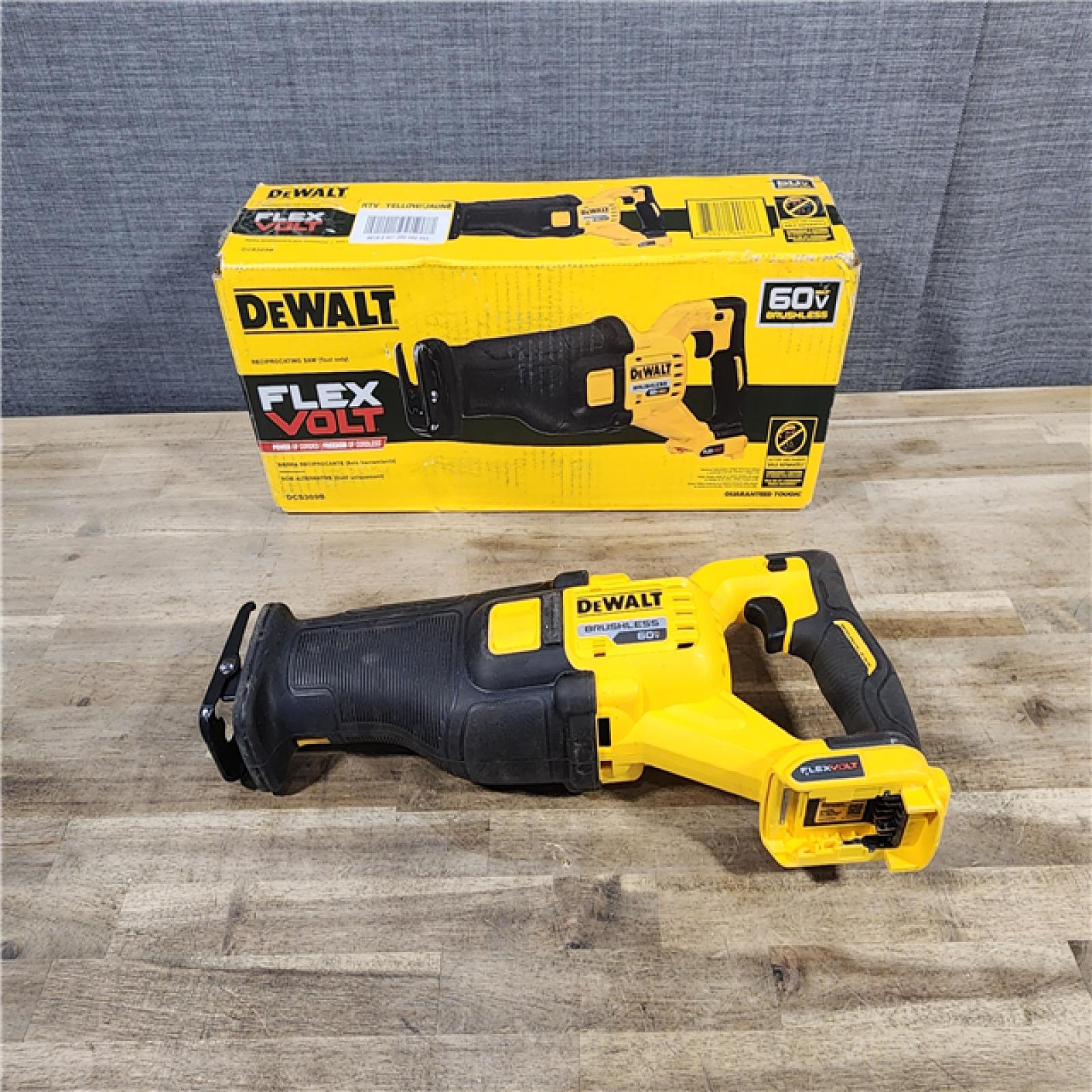 HOUSTON LOCATION - AS-IS DeWalt DCS389B FLEXVOLT 60V MAX Cordless Brushless Reciprocating Saw (Tool-Only)