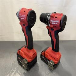 AS-IS - Milwaukee M18 18-Volt Lithium-Ion Brushless Cordless Compact Hammer Drill/Impact Combo Kit