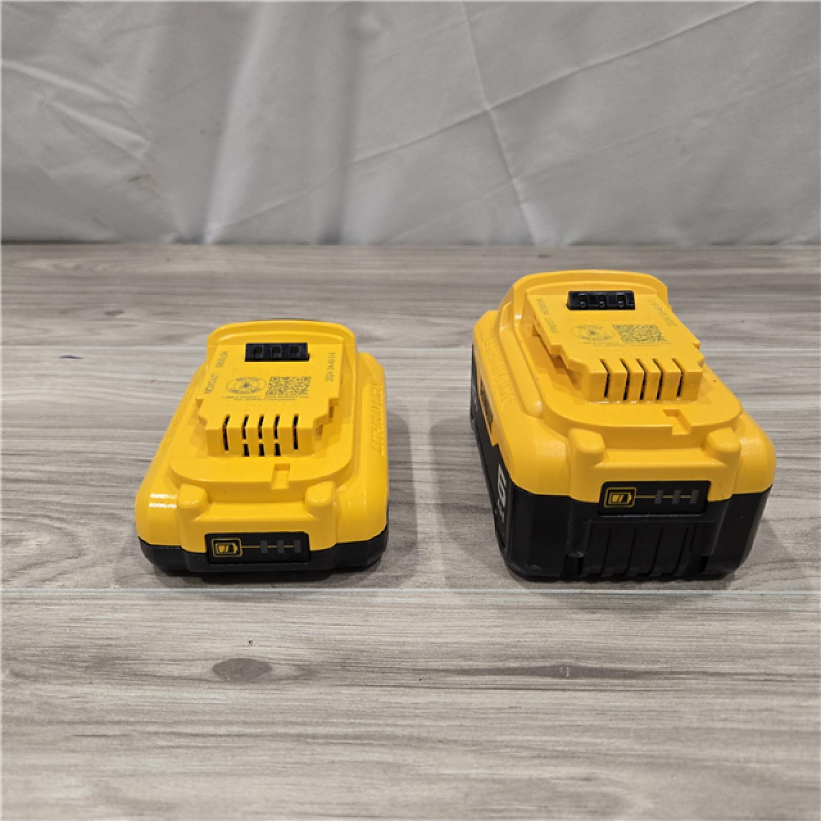 AS-IS DEWALT 20V MAX Lithium-Ion 6.0Ah and 4.0Ah Battery and Charger Starter Kit