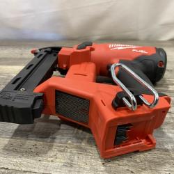 AS-IS Milwaukee FUEL 18-Volt Lithium-Ion Brushless Cordless 18-Gauge 1/4 in. Narrow Crown Stapler (Tool-Only)
