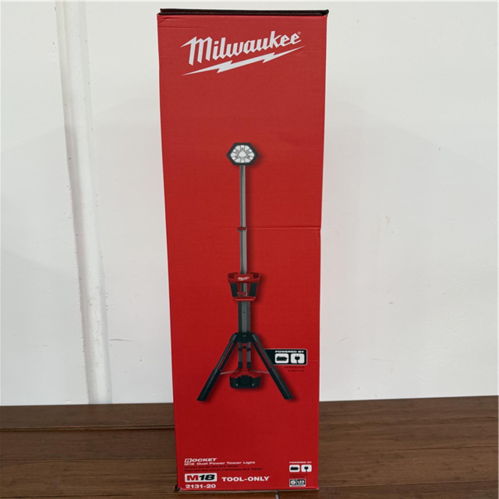 California NEW Milwaukee M18 Rocket Dual Power Tower Light (No Battery) Sealed Box