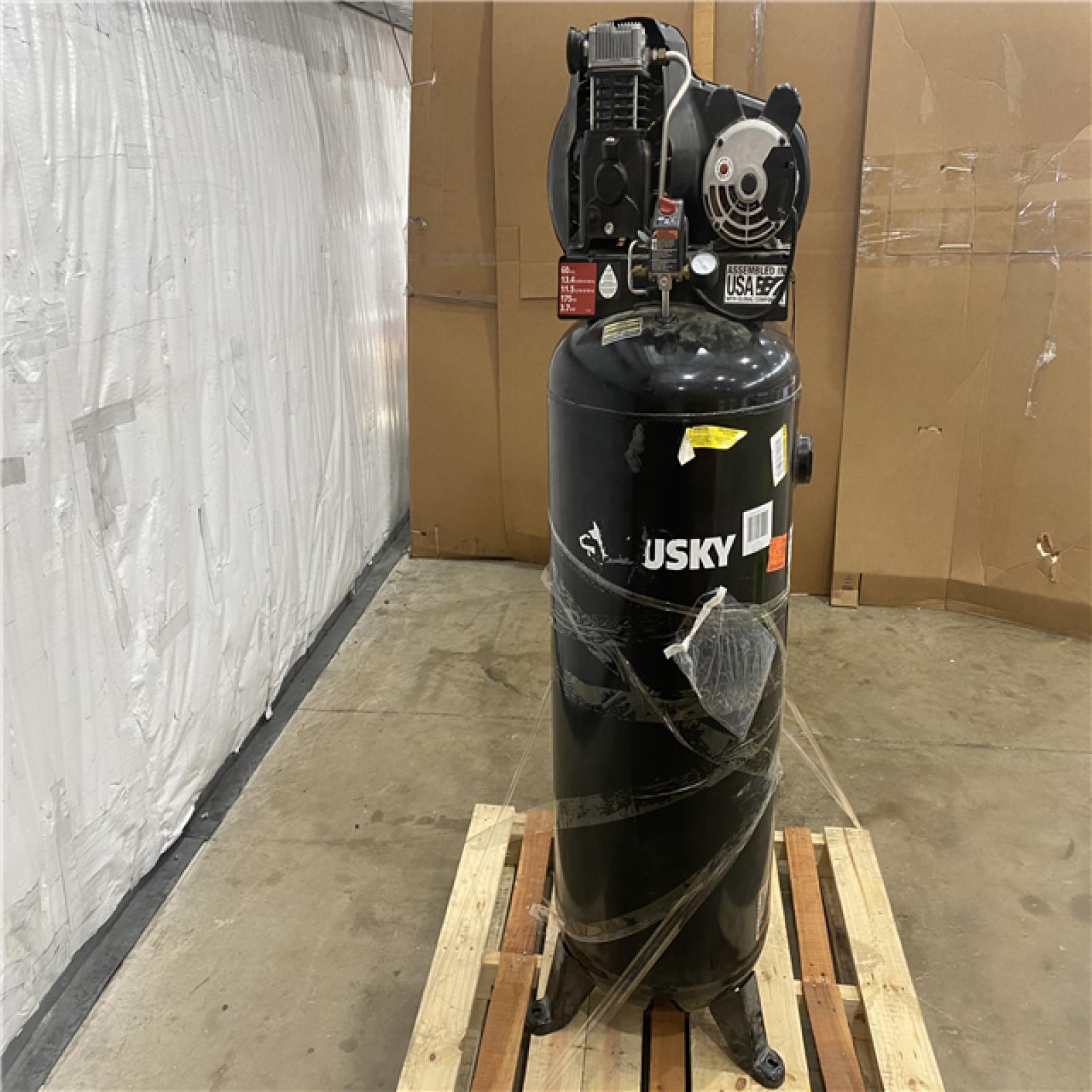 Houston Location - AS-IS Outdoor Power Equipment HUSKY AIR COMPRESSOR