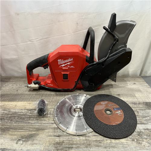 AS-IS Milwaukee FUEL ONE-KEY 18V Lithium-Ion Brushless Cordless 9 in. Cut Off Saw (Tool-Only)