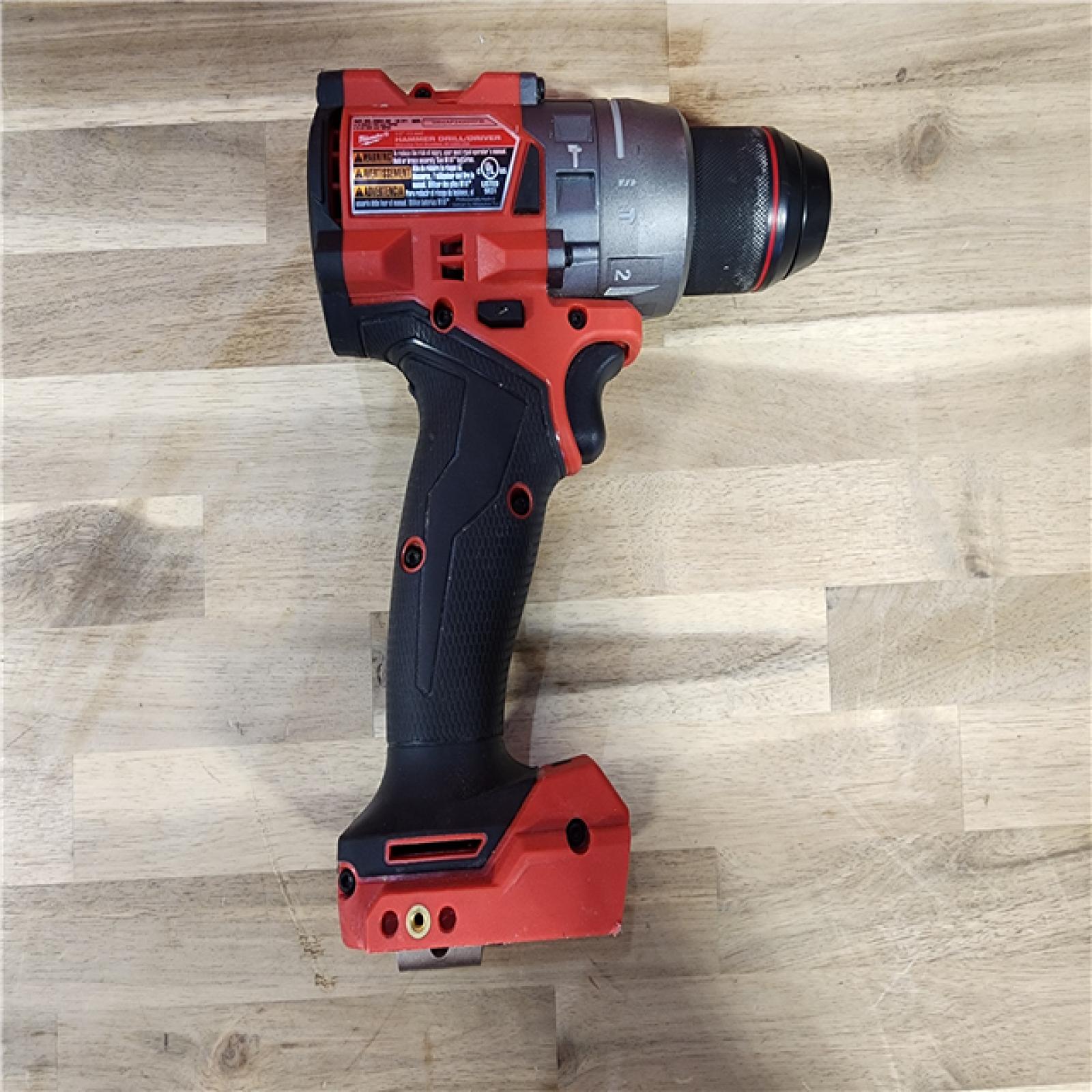 HOUSTON LOCATION - AS-IS Milwaukee 2904-22 Hammer Drill Driver Kit with Batteries Charger & Tool Case Red