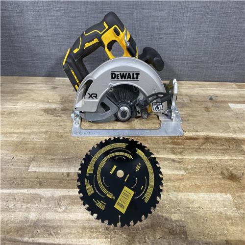 Houston Location AS-IS DEWALT FLEXVOLT 60V MAX Cordless Brushless 7-1/4 in. Circular Saw with Brake (Tool Only)