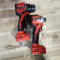 HOUSTON LOCATION - AS-IS M18 18-Volt Lithium-Ion Brushless Cordless Compact Hammer Drill/Impact Combo Kit (2-Tool) with (2) Batteries, Bag