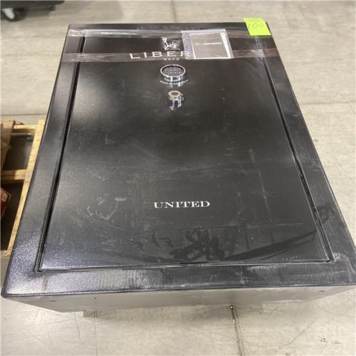 DALLAS LOCATION -LIBERTY SAFE United 36-Gun 60-Minutes Fire Rating EMP E-Lock, 60.5 in. H x 36 in. W x 22 in. D, Black Gun Safe