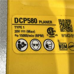 AS-IS DEWALT 20V MAX XR Cordless Brushless 3-1/4 in. Planer (Tool Only)