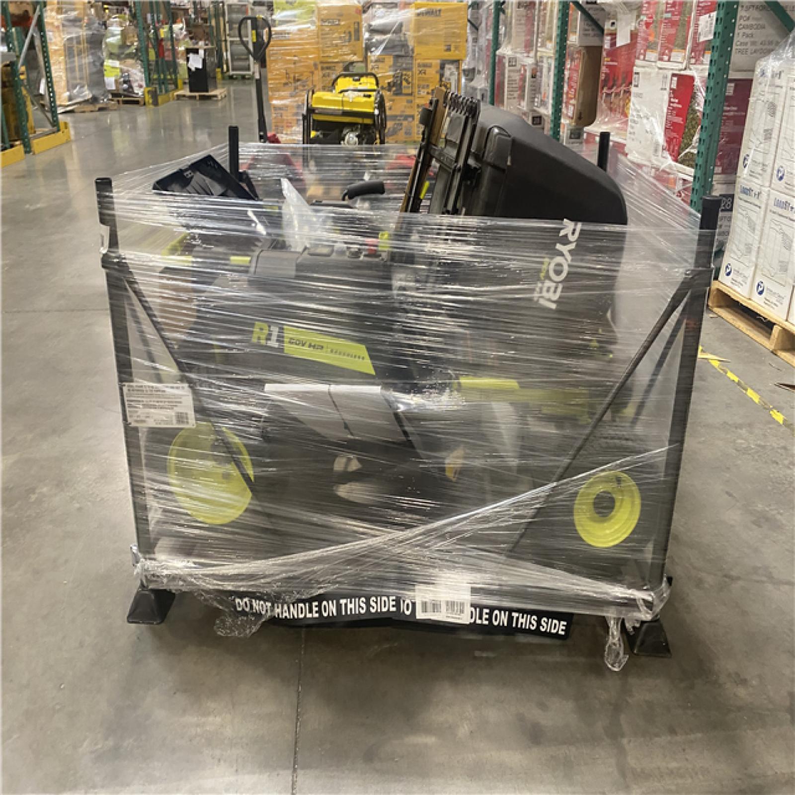 Dallas Location - As-Is RYOBI R1 80V HP Brushless Battery Cordless Electric 30 in. Riding Mower with Bagger  14.0 Ah Battery and Charger