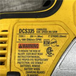 AS-IS DEWALT 20V MAX XR Cordless Barrel Grip Jigsaw (Tool Only)