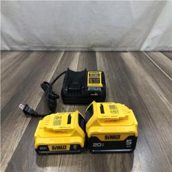 AS-IS DEWALT 20V MAX Lithium-Ion Battery Kit with 5.0Ah and 2.0Ah Battery and Charger
