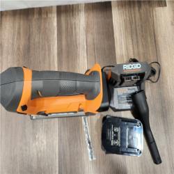 AS-IS - RIDGID 18V Cordless Jig Saw Kit with 2.0 Ah Lithium-Ion Battery and Charger