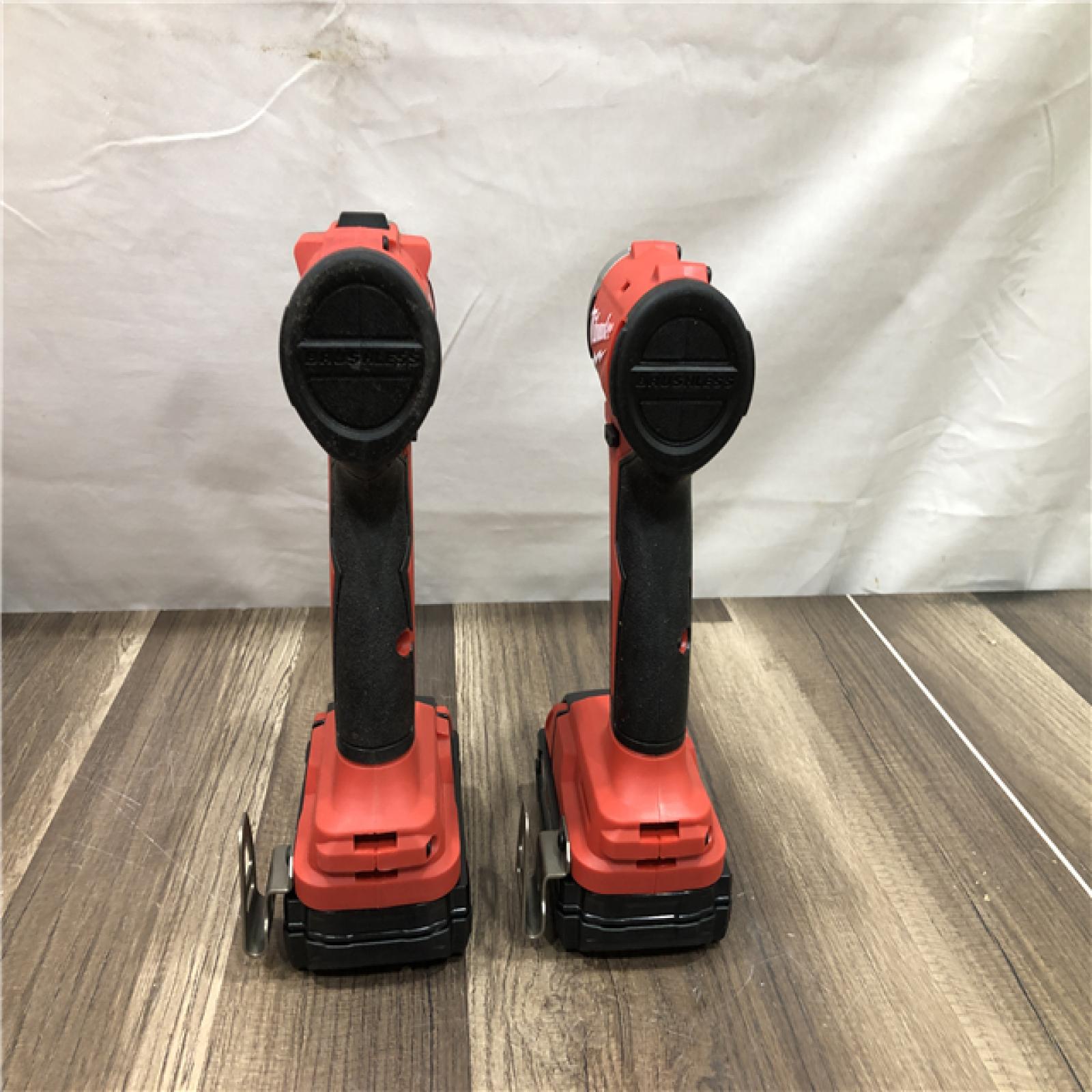 AS-IS Milwaukee 18V Lithium-Ion Brushless Cordless Compact Drill/Impact Combo Kit