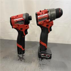 AS-IS - Milwaukee M12 FUEL 12-Volt Lithium-Ion Brushless Cordless Hammer Drill and Impact Driver Combo Kit