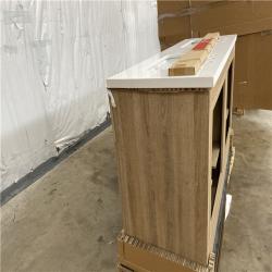 Houston Location AS IS - 60in Vanity Light Oak
