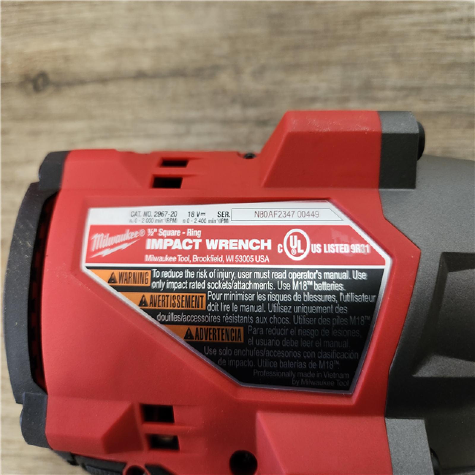 Phoenix Location NEW Milwaukee M18 FUEL 18V Lithium-Ion Brushless Cordless 1/2 in. Impact Wrench with Friction Ring with 8.0 Ah Battery & Charger