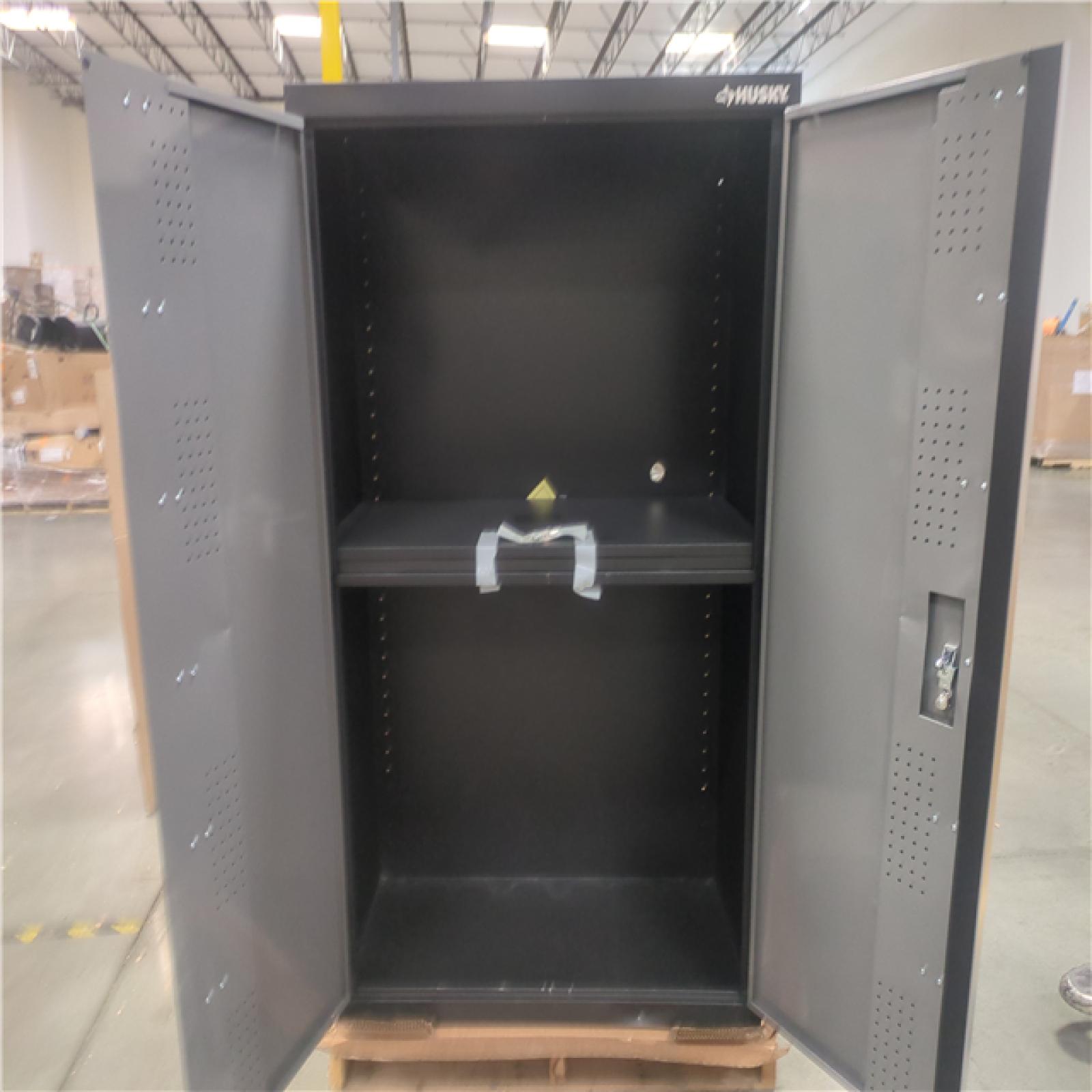 CALIFORNIA AS-IS HUSKY FIXED  2 DOOR CABINET