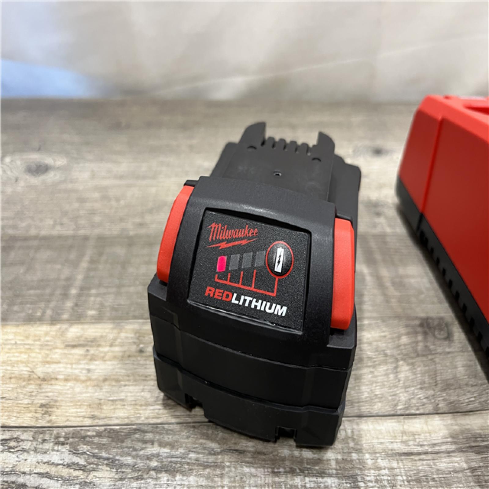 AS-IS Milwaukee 18-Volt Lithium-Ion XC Starter Kit with One 5.0Ah Battery and Charger
