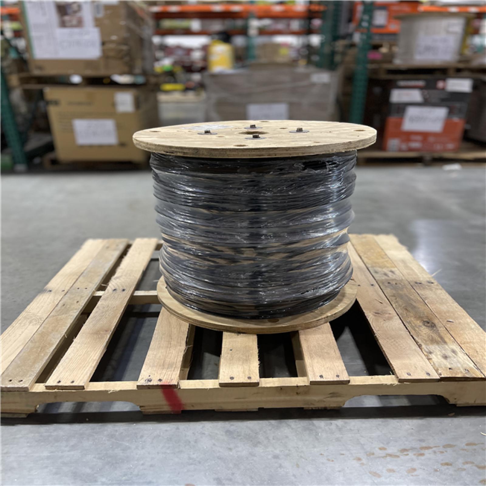 DALLAS LOCATION - AS-IS Southwire 2,500 ft. 1 Black Stranded CU SIMpull THHN Wire (SEE NOTES)