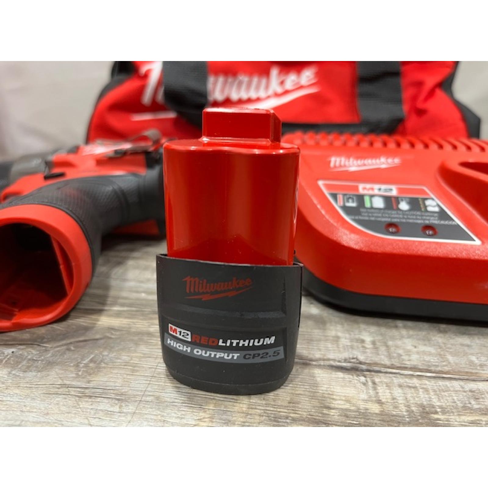 AS-IS Milwaukee  FUEL 12-Volt Lithium-Ion Brushless Cordless 1/2 in. Hammer Drill Kit