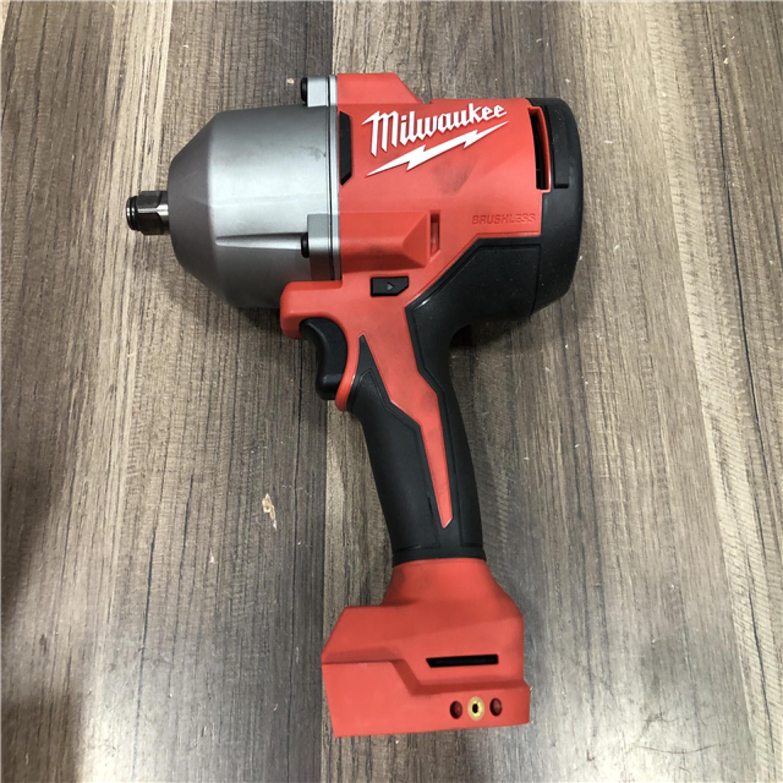 AS-IS Milwaukee 18-Volt Lithium-Ion Brushless 1/2 in. High Torque Impact Wrench with Friction Ring (Tool-Only)