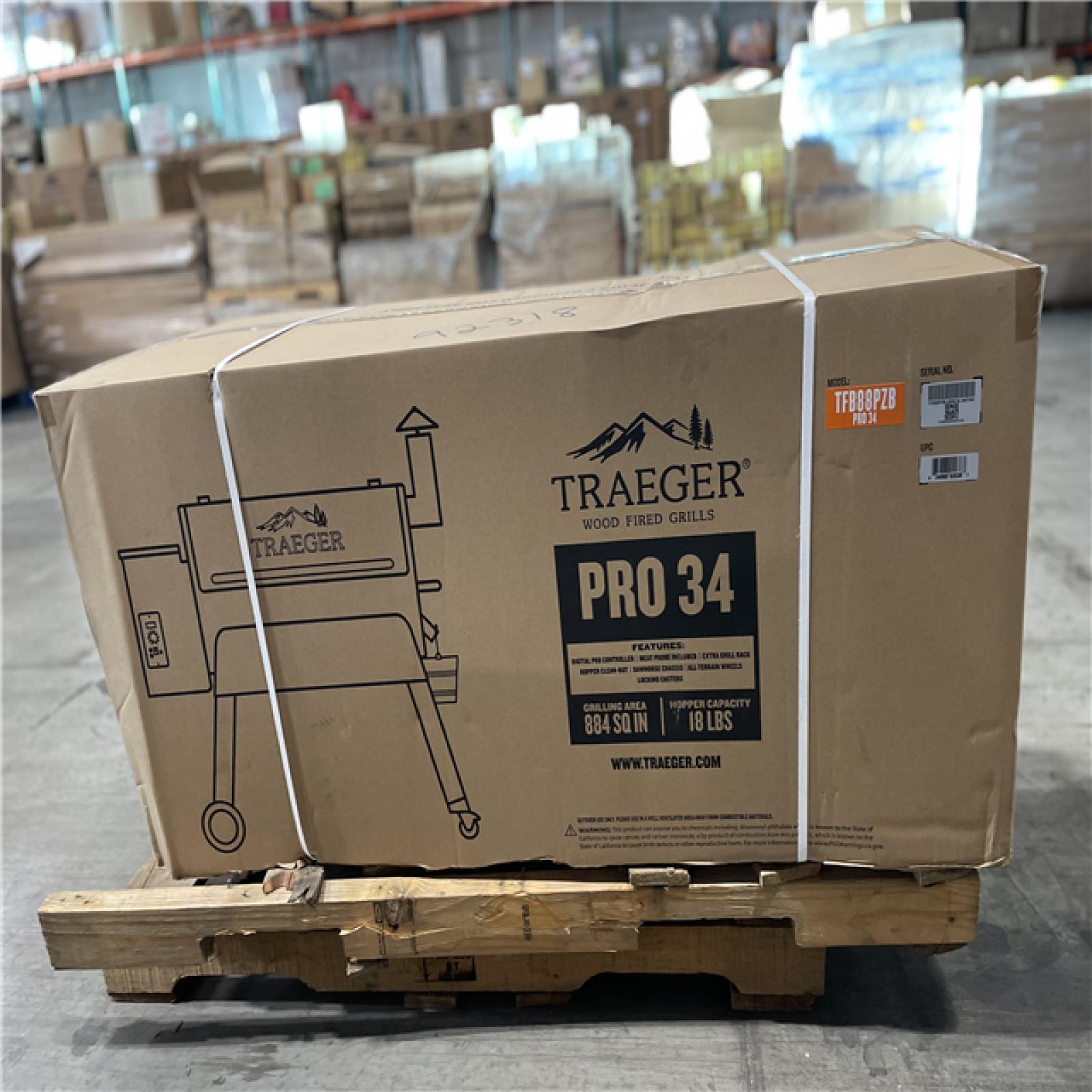 DALLAS LOCATION- AS-IS TRAEGER Pro 34 Wood Pellet Grill and Smoker BRONZE