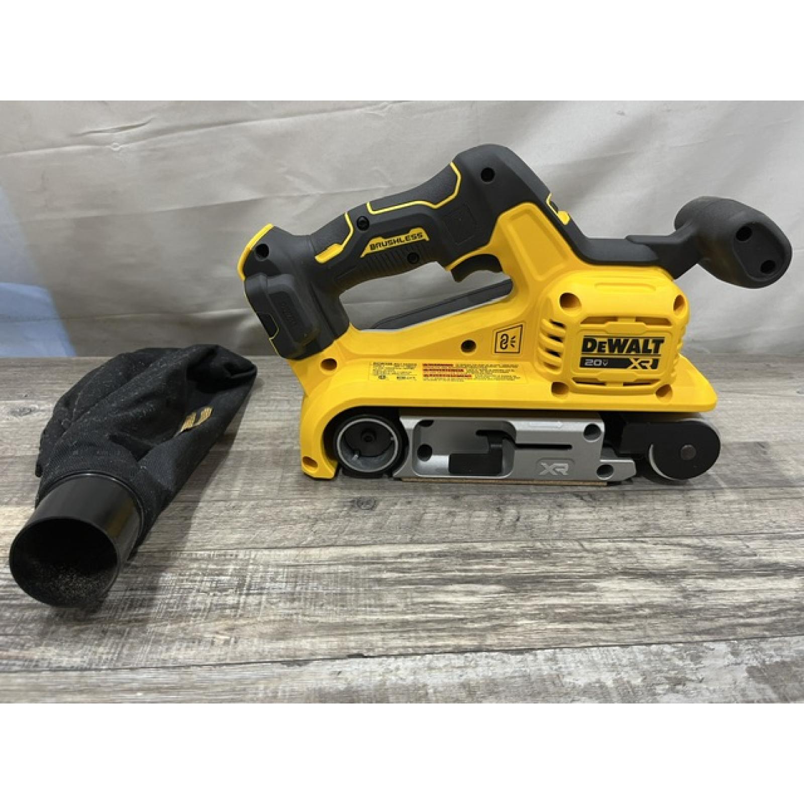 AS-IS DEWALT 20V MAX* XR Brushless Cordless Belt Sander (Tool-Only)
