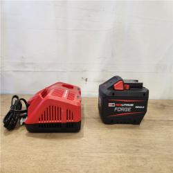AS-IS- Milwaukee 18-Volt Lithium-Ion REDLITHIUM FORGE Starter Kit with 12. 0Ah Battery and Charger