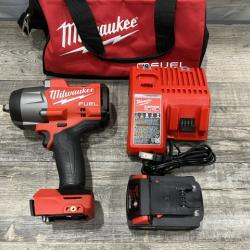 AS-IS Milwaukee FUEL 18V Lithium-Ion Brushless Cordless 1/2 in. Impact Wrench w/Friction Ring Kit