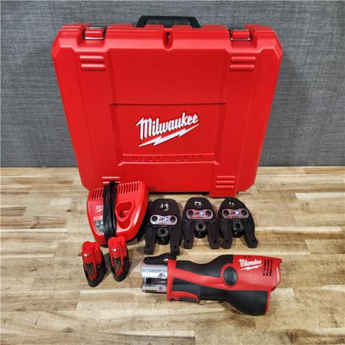 HOUSTON LOCATION - AS - IS Milwaukee 12-Volt Lithium-Ion Force Logic Cordless Press Tool Kit