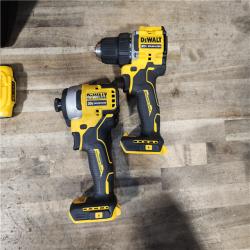HOUSTON LOCATION - AS-IS Dewalt DCK225D2 20V MAX ATOMIC Brushless Compact Lithium-Ion 1/2 in. Cordless Drill Driver and 1/4 in. Impact Driver Combo Kit with 2 Batteries 2 Ah