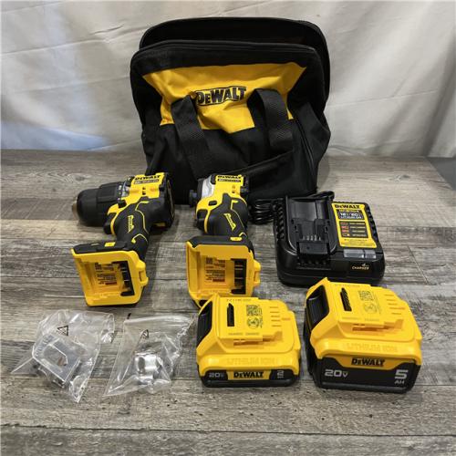 AS-IS DEWALT ATOMIC 20V MAX Lithium-Ion Cordless 2-Tool Combo Kit