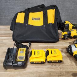 HOUSTON LOCATION - AS - IS DEWALT ATOMIC 20-Volt Lithium-Ion Cordless Brushless (4-Tool) Combo Kit